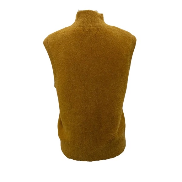 NWOT Bailey 44 Mustard Sleeveless Turtleneck Vest Sweater - Picture 2 of 7